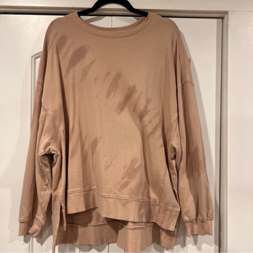 Z Supply Tan Oversized Sweatshirt Relaxed‎ Fit large